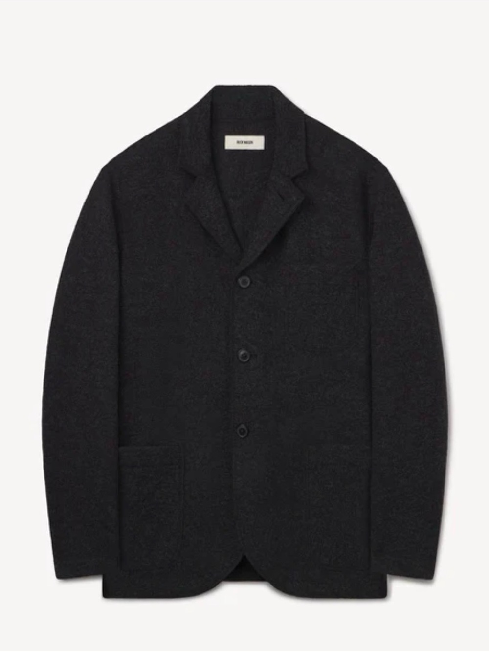Buck Mason felted chore jacket in Charcoal